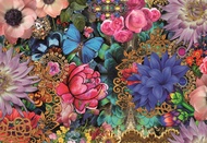 Wallpaper 3D abstrak motif bunga/ dekorasi dinding wallpaper murah