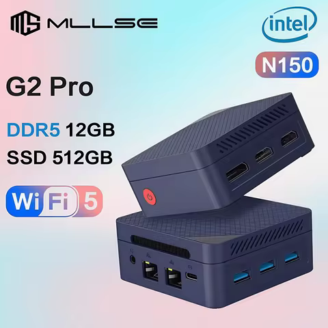 MLLSE G2 Pro Mini PC Intel Alder Lake N150 Windows 11 Pro DDR5 12GB RAM 512GB ROM WiFi 5 BT5.2
