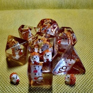 Dungeons and Dragons Cartoon Animal Resin Dice Cruce DND7 Board Game Dice