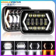 Led Wrangler Headlight Direction Light 7 x 6 Highlight Off-Road Vehicle Truck Headlight Turn Signal 