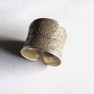 A masterpiece worn beautiful valuable ring woven silver Thai Karen hill tribe Size 7 9 9.5 N and S A