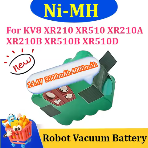 14.4V Ni-MH Rechargeable Battery 3000/4000mAh Vacuum Cleaner Sweeping Robot for KV8 XR210 XR510 XR21