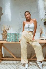 俏皮Ciao女孩肩背潮麻包 蘇打藍