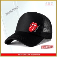 TOPI CAP ROLLING STONE MEN WOMEN TRUCKER CAP/HAT.