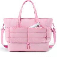 Ladies Ready Stock Duffel Bag Fitness Fluffy Handbag Women's Handbag New Style Lightweight Travel Du