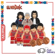 SLAM DUNK Minifigure Building Blocks ของเล่นสำหรับของขวัญเด็ก Action Figures รุ่นใช้งานร่วมกับ Lego