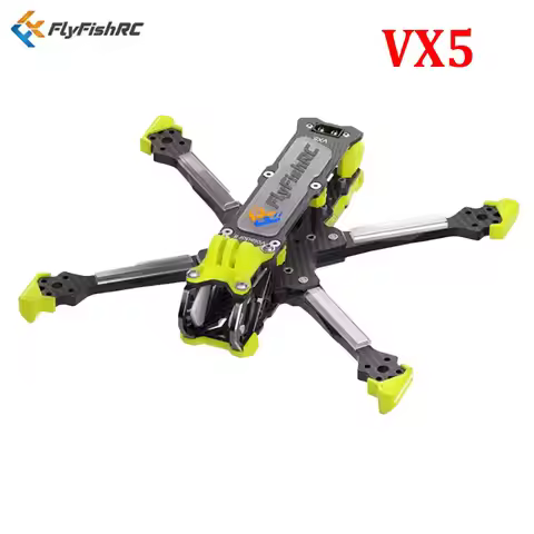 FlyFishRC Volador II VX5 O4 5inch T700 Frame Kit Compatible with DJI O4 Air Units Pro for RC Racing 