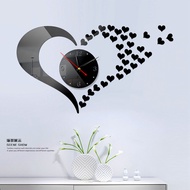 SKCreative European Wall Clock Home diy3DStereo Decorative Clock Acrylic Number Mirror Sticker Wall Clock