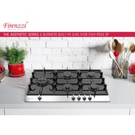 Firenzzi Italian Designer 5 Burners Built-in Gas Hob FREE Stainless Steel Pot (Bubble Wrapping + Fra