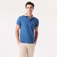 LTD เสื้อโปโลแขนสั้น ผู้ชาย สีฟ้า | New Gen Polo Shirt | 03588