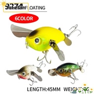 HSHELPH Cicada Lure, Floating Body 45mm Length Cicada Fishing Lure, Professional Grade 7g Weight Mic