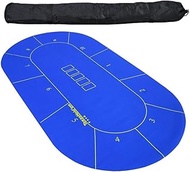 TX GIRL Roulette Layouts Blue Poker Table Tops 10 Players Rubber Square Texas Hold'em Poker Layouts