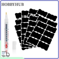 HOBBYHUB 96pcs/set Labels Stickers Jam Jar Waterproof Chalkboard Blackboard Label