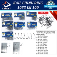 Kail Kotak Mata Pancing Daido Chinu Ring Isi 100/Pak 1053 No. 1-12