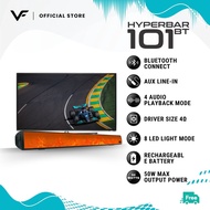 Vinnfier VF Hyperbar 101 BT Bluetooth 50W Home TV Soundbar with 8 Light Show USB Driver
