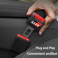 [Ready Stock] GR Sport Logo Car Seat Belt Clip Extender Safety Seatbelt Buckle Plug Muffler Alarm Si