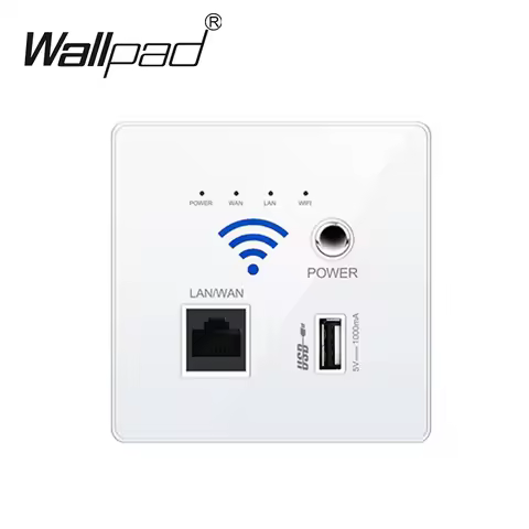 300M WIFI AP Router AC Power Supply Wall Embedded Install Acrylic Panel