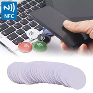 Coolmanloveit 12ชิ้นกลม NTAG215 NFC แท็กบัตรเปล่า RFID กันน้ำชิปสำหรับแฉก Amiibo