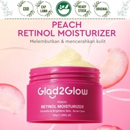GLAD2GLOW PEACH RETINOL MOISTURIZER 30GR SMOOTHS BRIGHTENS SKIN ACNE CARE GLAD 2 GLOW G2G MOISTURISE