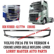 J121S14 CHROME 电镀 LOWER GRILLE MOULDING -LOWER VOLVO FH16 FH V4 VERSON 4 82177794 LORRY TRUCK AKSESO