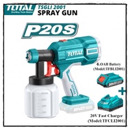 TOTAL TSGLI2001 LITHIUM-LON SPRAY GUN 20V 4.0Ah Battery + Charger