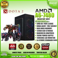 Budget Gaming CPU | AMD A6 9500E & A6 7480 8GB DDR4 RAM 120GB SSD Gaming Desktop PC Computer