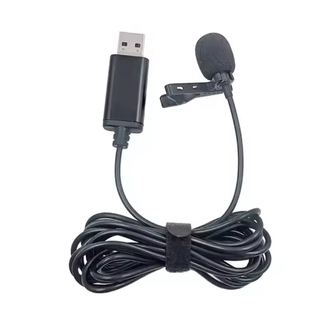 USB Lavalier Lapel Microphone for Car Units PCs Smartphones External Microphone Kit for Car DVD Play