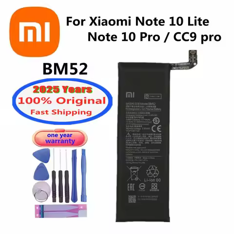 New BM52 100% Original Battery For Xiaomi Mi Note 10 Lite 10Lite / Note 10 Pro 10Pro / CC9pro CC9 Pr