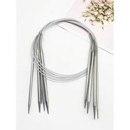3pcs Circular Knitting Needle Set, Stainless Steel Material, Smooth No Snag, 31.5 Inch Length, Suita