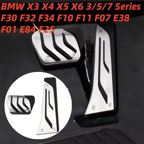 AT MT Car Accelerator Pedal Cover for BMW X3 X4 X5 X6 3 5 7 Series F30 F32 F34 F10 F11 F07 E38 F01 E