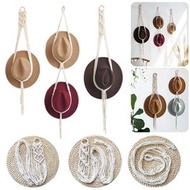 屯京 - A款 95cm 手工編織帽子收納架 北歐風帽子收納架 客廳臥室牆上掛帽子 流蘇帽子壁掛繩