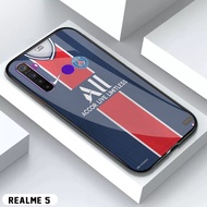 HP Realme 5 5i Case C3 Casing Aesthetic Football Jersey Motifhp Custom Image Current Design Aestheti