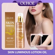 EELHOE Body Brightening Shimmer Oil Lightweight Moisturizing Body Skin Application Shiny Highlight R
