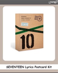 SEVENTEEN最新代購  SEVENTEEN Lyrics Postcard Kit