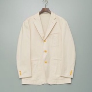 Aquascutum Cream White Rib Cotton Blazer #西裝外套 #日本製 #紳士穿搭