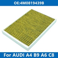 Car Cabin Filter Air Conditioner 4M0819439B For AUDI B9 C8 A4 A5 A6 A7 A8 Q5 Q7 Q8 E-TRON 2.0TDI 3.0
