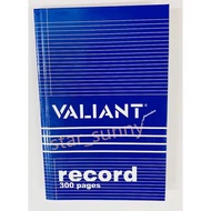 Valiant Record Book 300 Pages