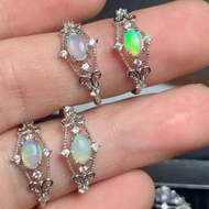 水晶戒指 (開口戒) - 歐泊/蛋白石 (Opal)