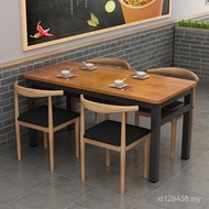 Nordic Commercial Combination Dining Table Chair Small Apartment Person Simple 4 Economical Househol