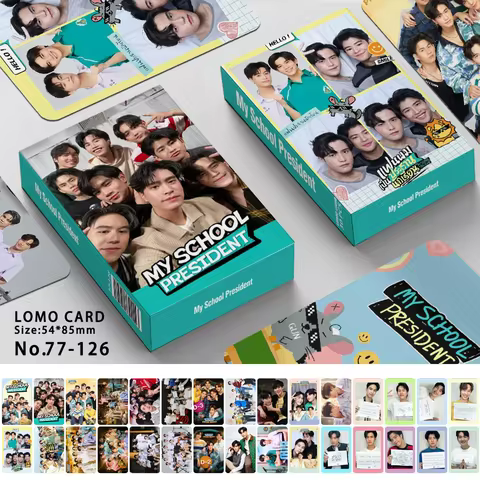 30PCS Thai Drama My School President Photo Cards Set GeminiFourth, WinnySatang Thai Star LOMO Cards 