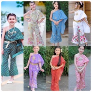 ชุดไทยเด็กผู้หญิง ชุดไทยสไบราคาถูก ชุดไทยเด็กผู้หญิง
