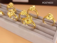 แหวนถุงทอง 2 สลึง ชุบเศษทองแท้ 96.5% งานเหมือนแท้ ไม่ลอก ไม่ดำ รับประกัน 1 ปี สร้อยคอทอง ทองปลอม ทองชุบ