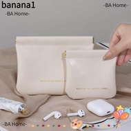 BA Cosmetic Organizer Pouch, Mini Portable Lipstick Makeup Bag, Fashion PU Travel Simple Jewelry Han