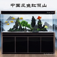 superior productsFish Tank Landscape Rockery Fish Tank Decoration Ornamental Fish Living Room2M Large Aquarium Set Shelt