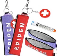 Portable EpiPen Carry Case, Insulated Emergency Medical Bag Maintain Med effectiveness, Fits 1 EpiPe