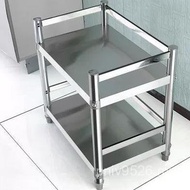 Thick Workbench Shelf Commercial Special Table Stainless Steel Rectangular Small Square Kitchen Two-