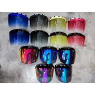 MHR ORIGINAL 2 Tone 5 Button Visor Black / Blue / Pink / Yellow MS88 SGV99 SGV 99 BOGO Bikko Bob Hea