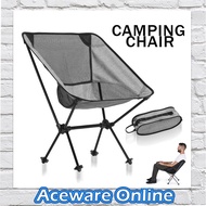 Camping Chair Moon Chair Fishing Chair Outdoor Portable Foldable Folding Chair with Bag RANDOM COLOUR