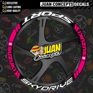 Suzuki Skydrive Reflective Mags Sticker #1