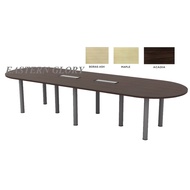 Q SERIES 12 FEET OVAL SHAPE CONFERENCE TABLE QIC36 (For 12 Pax)